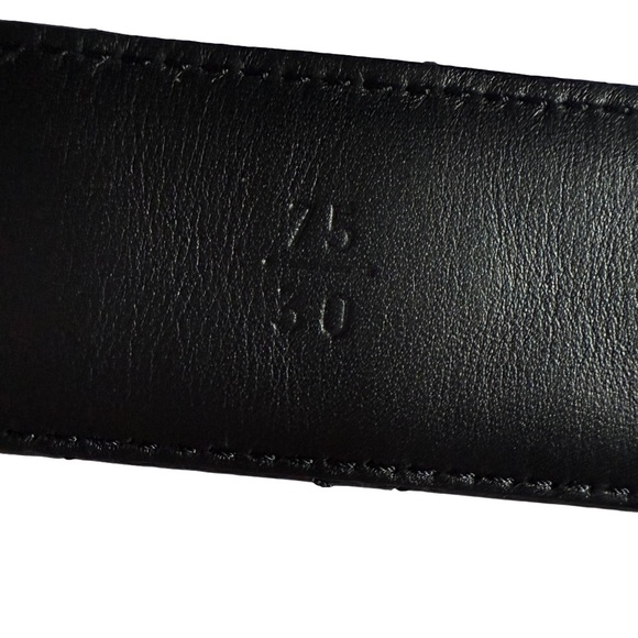 CHANEL BLACK LAMBSKIN QUILTED LEATHER BELT WITH GOLD CHAIN INTERLOCKING CC LOGO - Picture 7 of 10